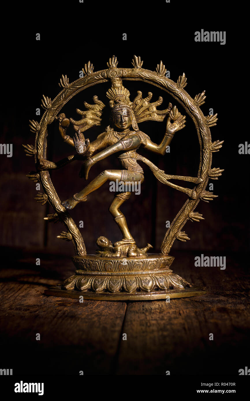 Statua di Shiva Nataraja - Signore della danza Foto Stock