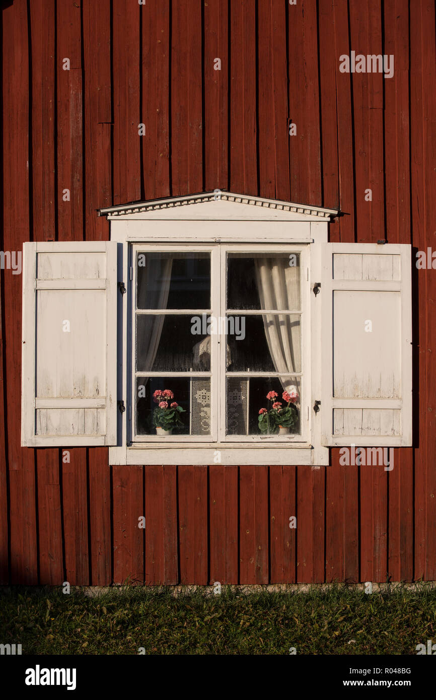 Gammelstad chiesa cittadina in Lulea in Lapponia svedese, elencato come un centro per il Patrimonio Mondiale dell'Unesco, Svezia settentrionale e Scandinavia Foto Stock