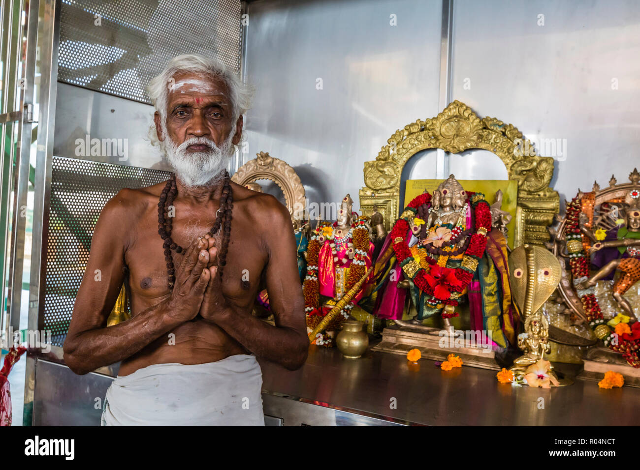 Il Nadi tempio indù, Viti Levu, Repubblica delle Isole Figi, a sud delle Isole del Pacifico e del Pacifico Foto Stock