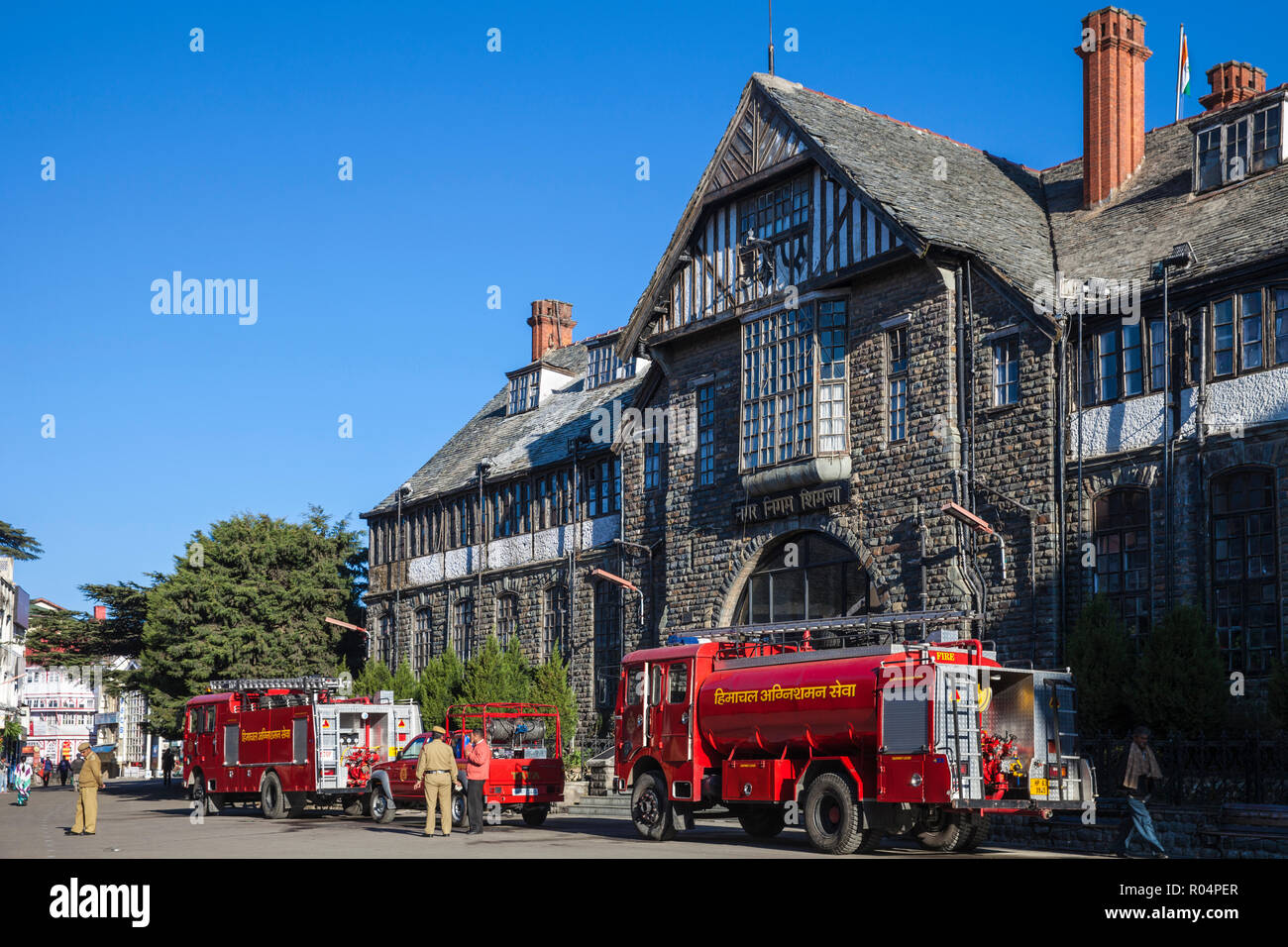Town Hall, The Mall Shimla (Simla), Himachal Pradesh, India, Asia Foto Stock