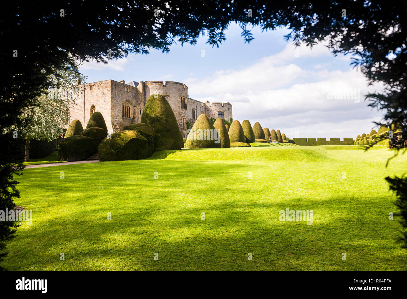Chirk Castle, vicino a Wrexham, il Galles del Nord, Regno Unito, Europa Foto Stock