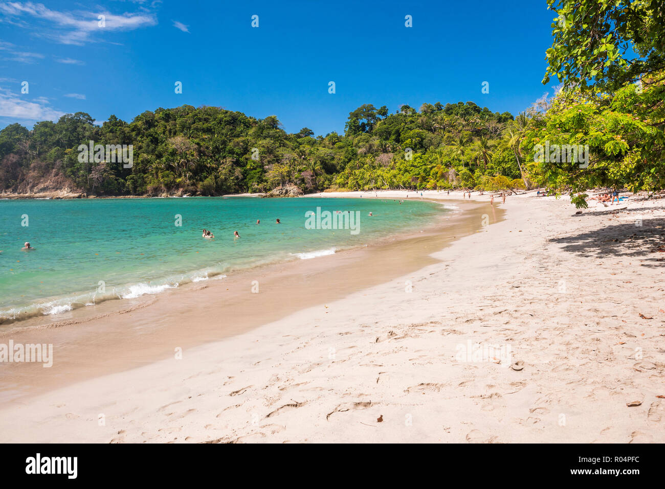 Manuel Antonio Beach, Parco Nazionale di Manuel Antonio, Costa del Pacifico, Costa Rica, America Centrale Foto Stock