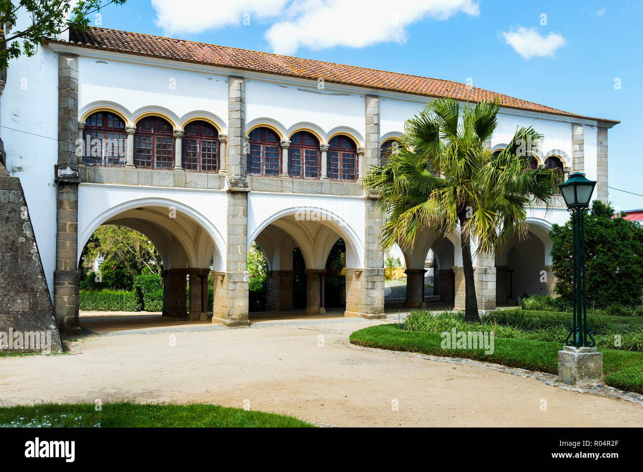 Galeria das Damas (Ladies Gallery), Don Manuel Royal Palace e Giardino Pubblico Merendas, Evora, Alentejo, Portogallo, Europa Foto Stock