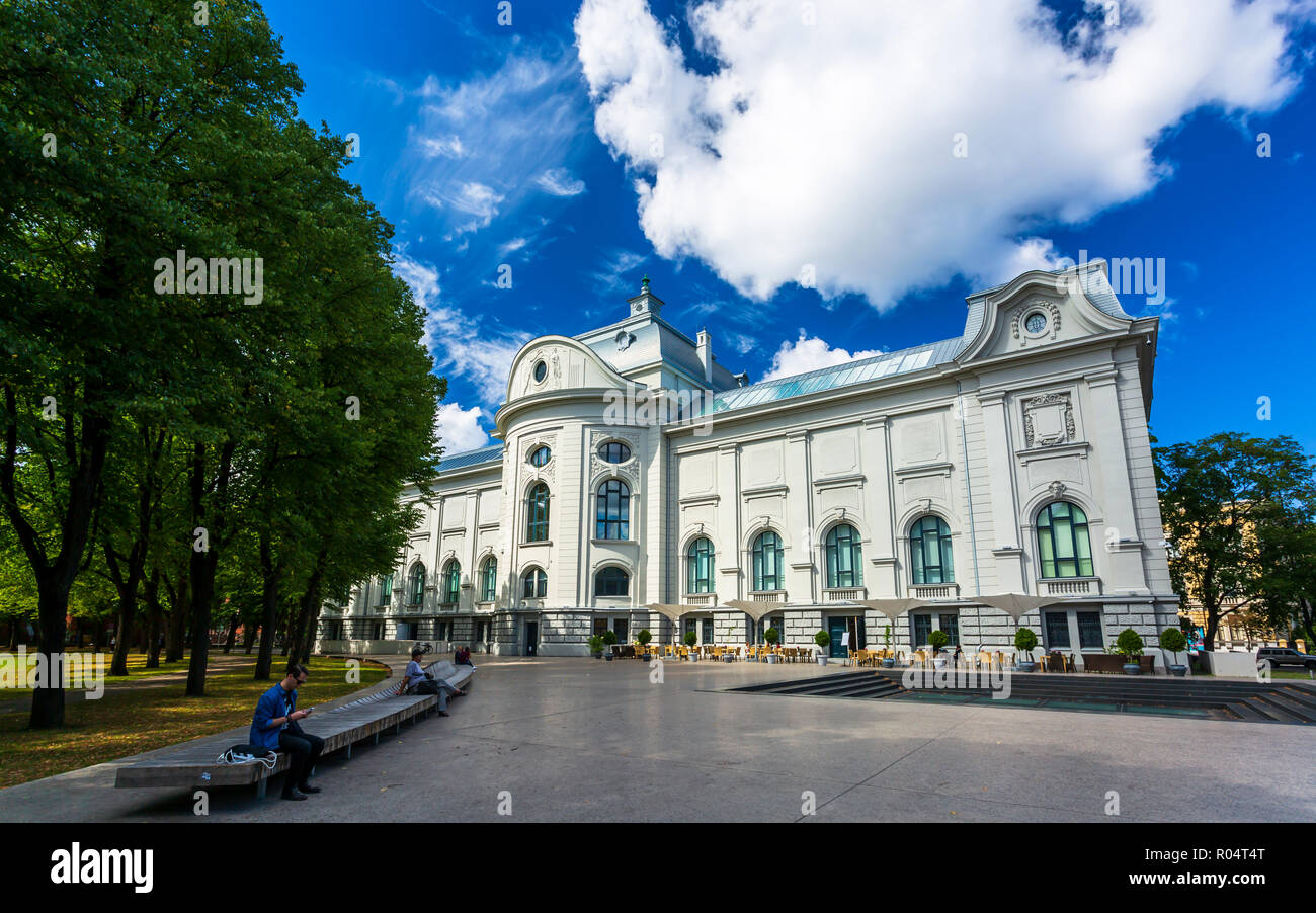 Il lettone il Museo Nazionale di Arte, Riga, Lettonia, Paesi Baltici, Europa Foto Stock