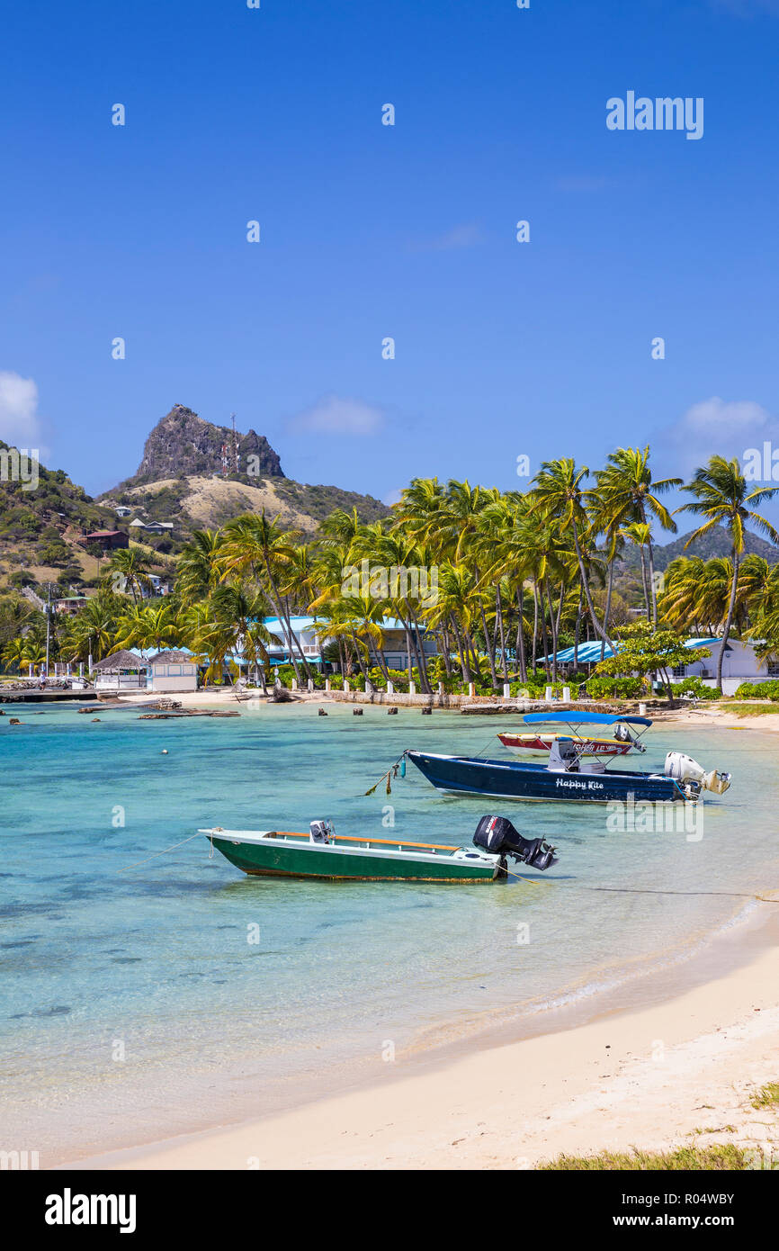 Clifton Harbour, Union Island, Grenadine, Saint Vincent e Grenadine, West Indies, dei Caraibi e America centrale Foto Stock