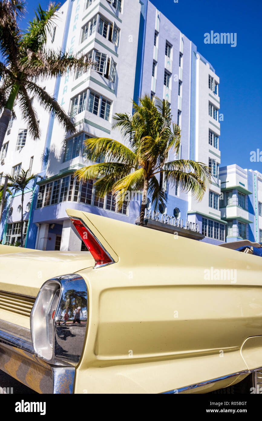 Miami Beach Florida,Ocean Drive,Art Deco Weekend,architettura,architettura,festival,evento,celebrazione,auto classiche,vintage,prodotti discl Foto Stock