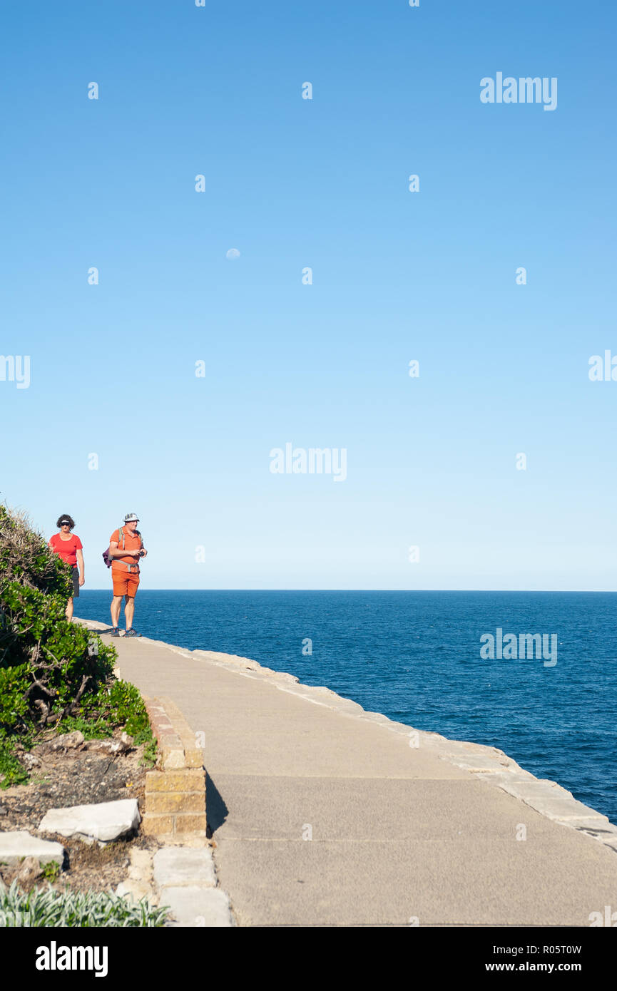 Sydney, Australia, turisti tra Bondi e Bronte Foto Stock