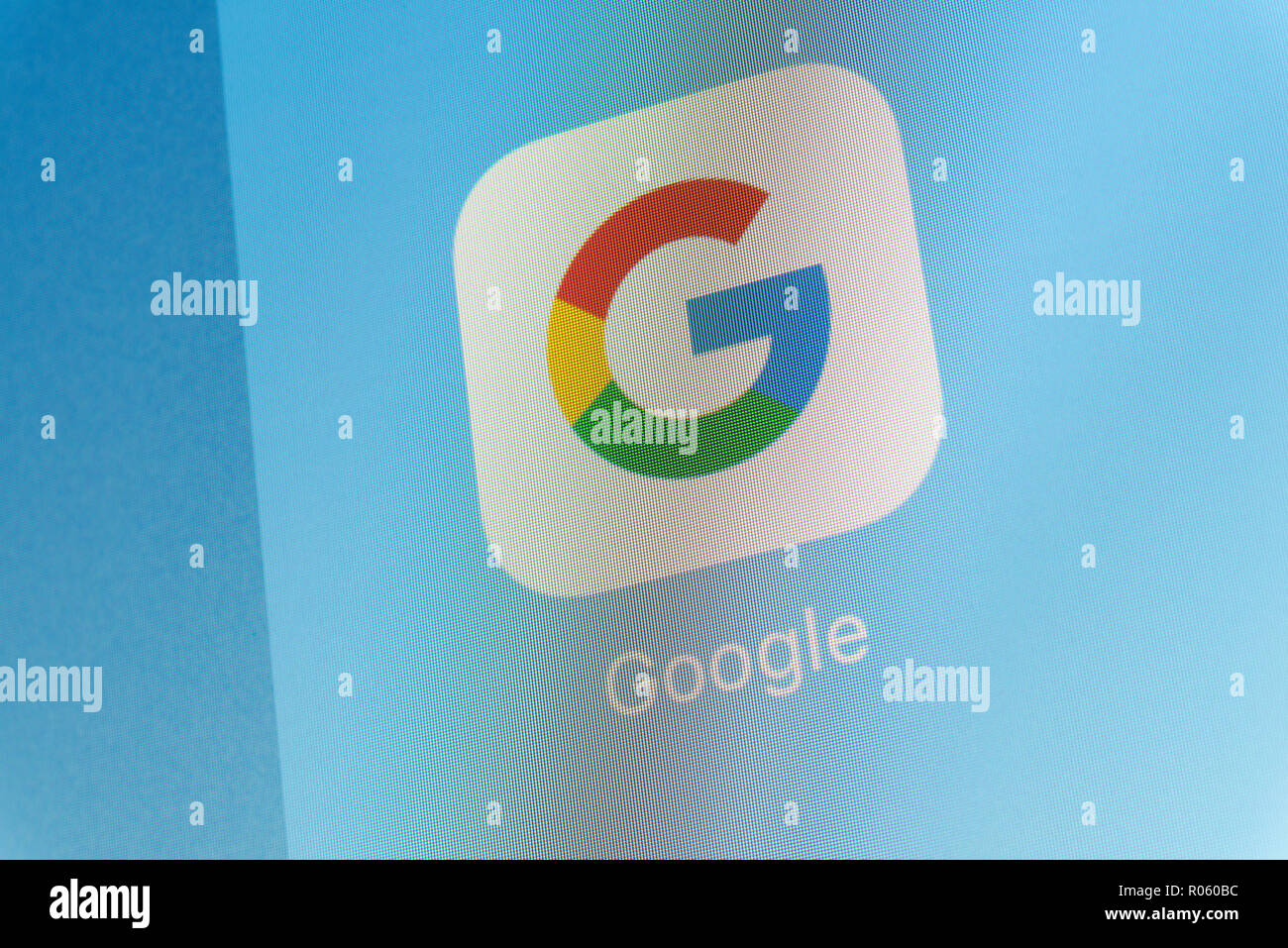 Google App sul cellulare schermo Foto Stock
