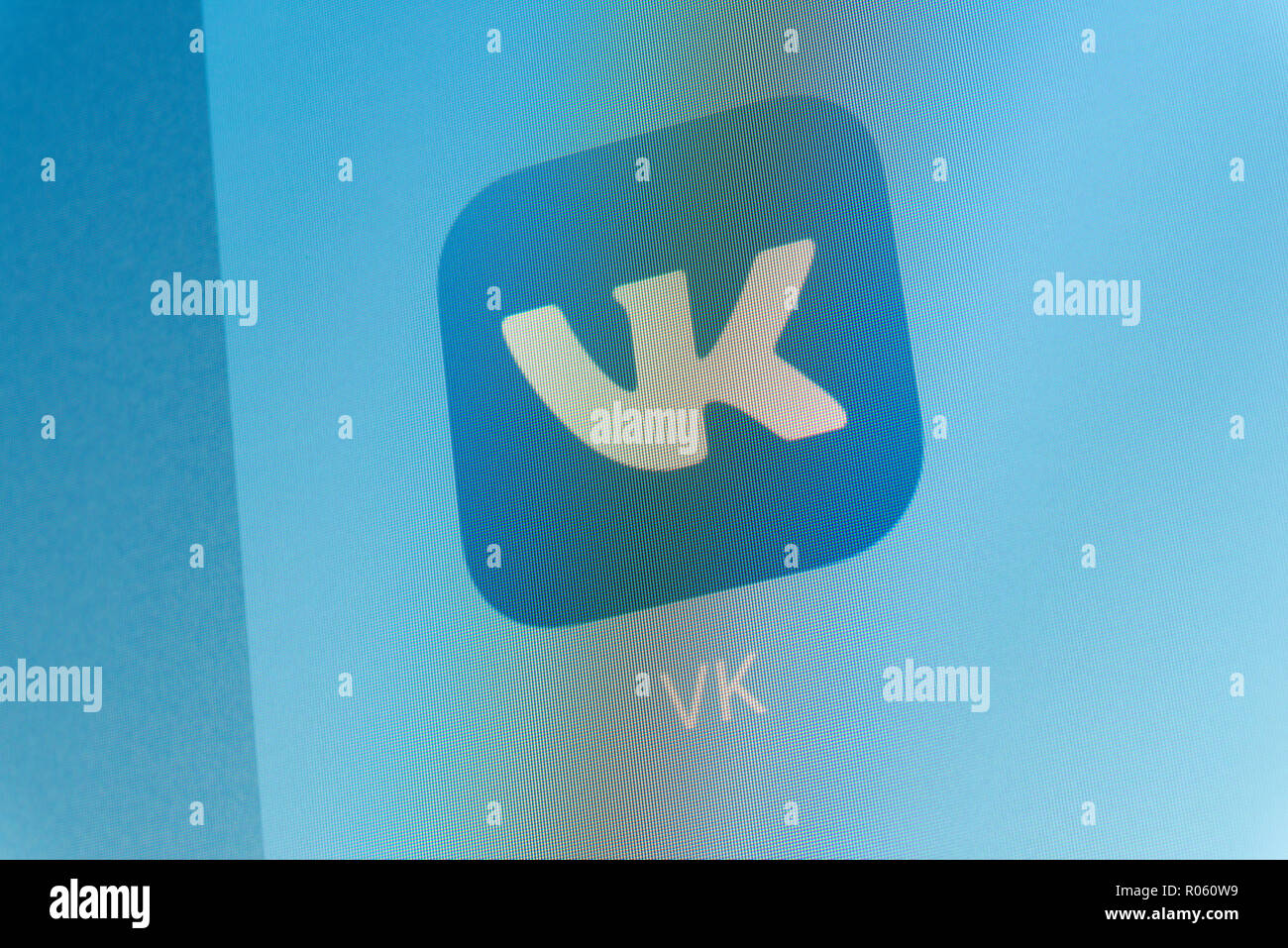 VK App sul cellulare schermo Foto Stock
