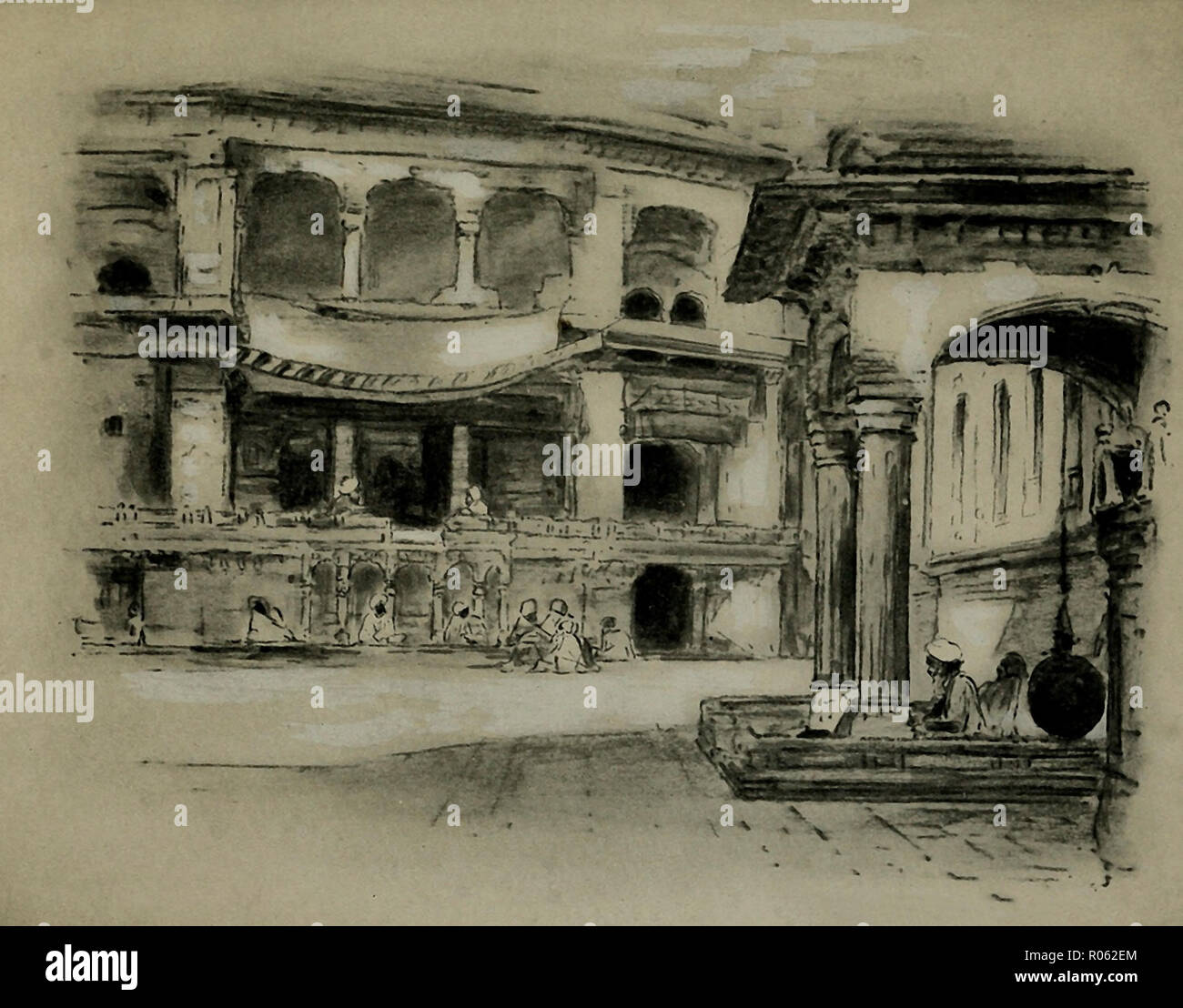 Città di Amritsar, India, circa 1900 Foto Stock