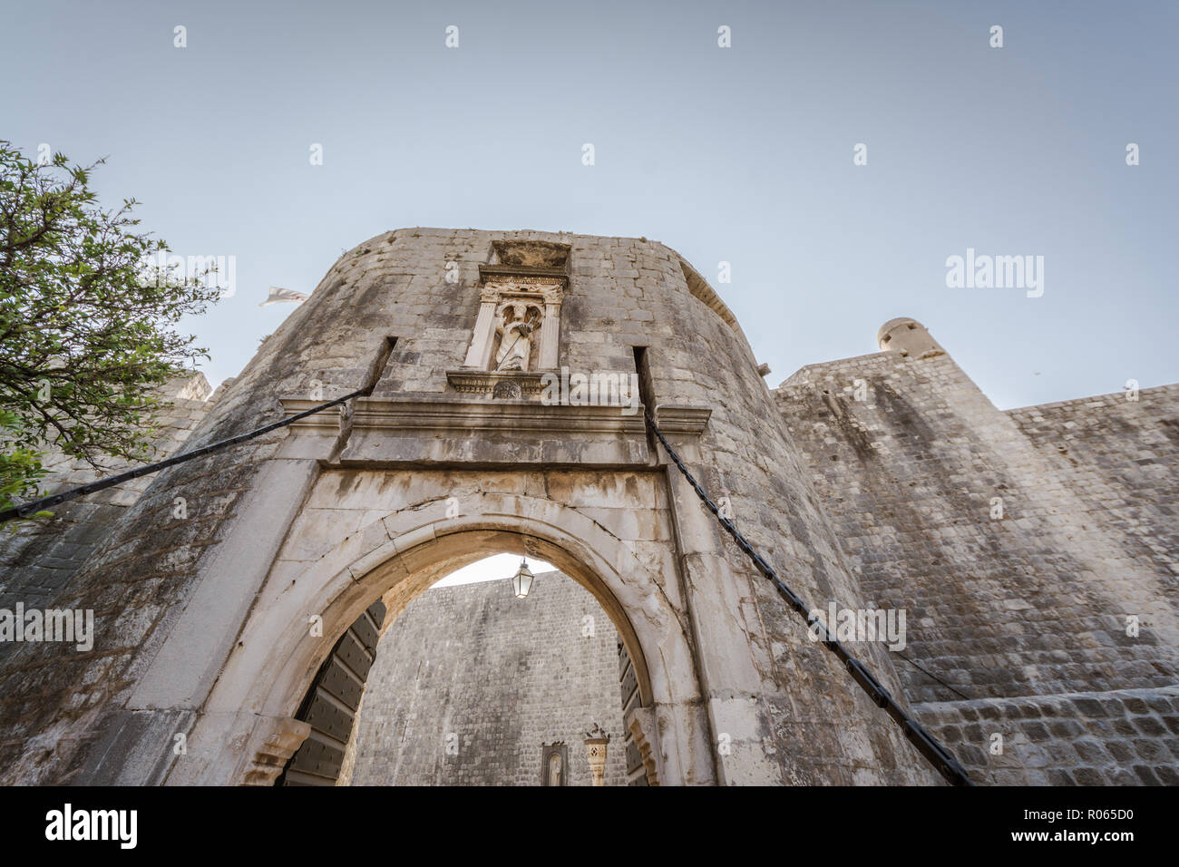 Vista la fantastica città di Dubrovnik, patrimonio dell'unrsco e bella città, Foto Stock