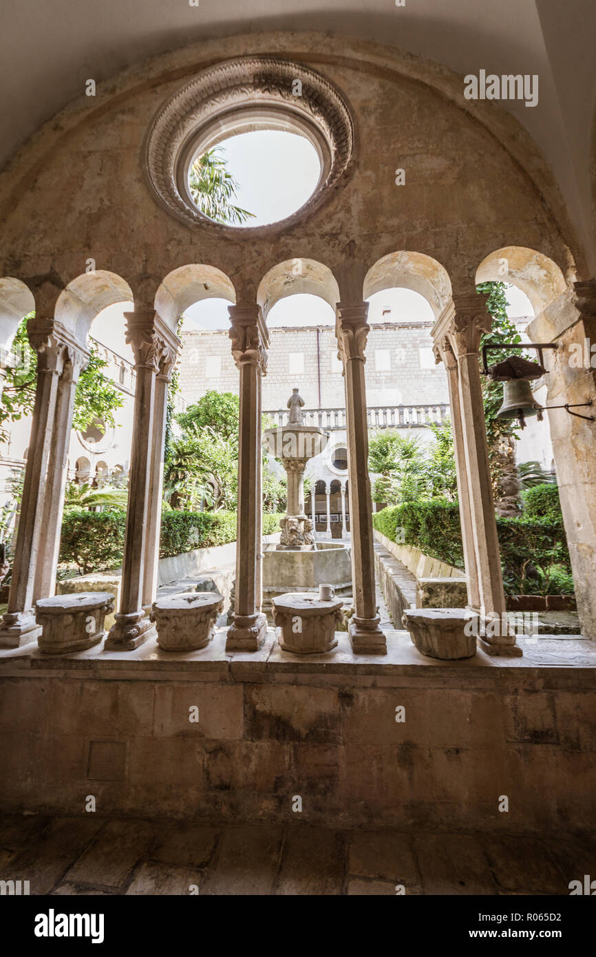 Vista la fantastica città di Dubrovnik, patrimonio dell'unrsco e bella città, Foto Stock