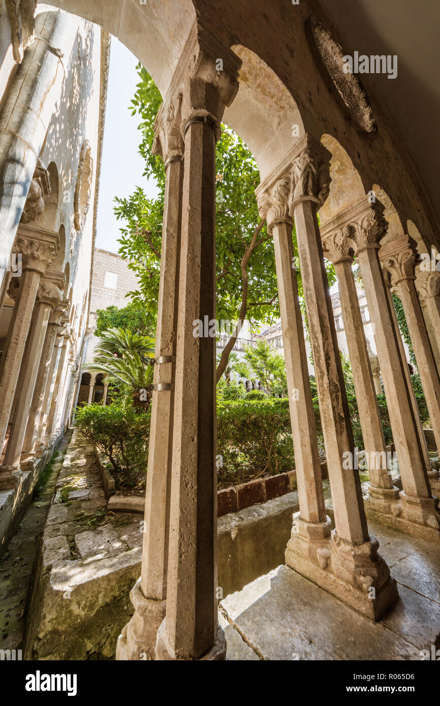 Vista la fantastica città di Dubrovnik, patrimonio dell'unrsco e bella città, Foto Stock