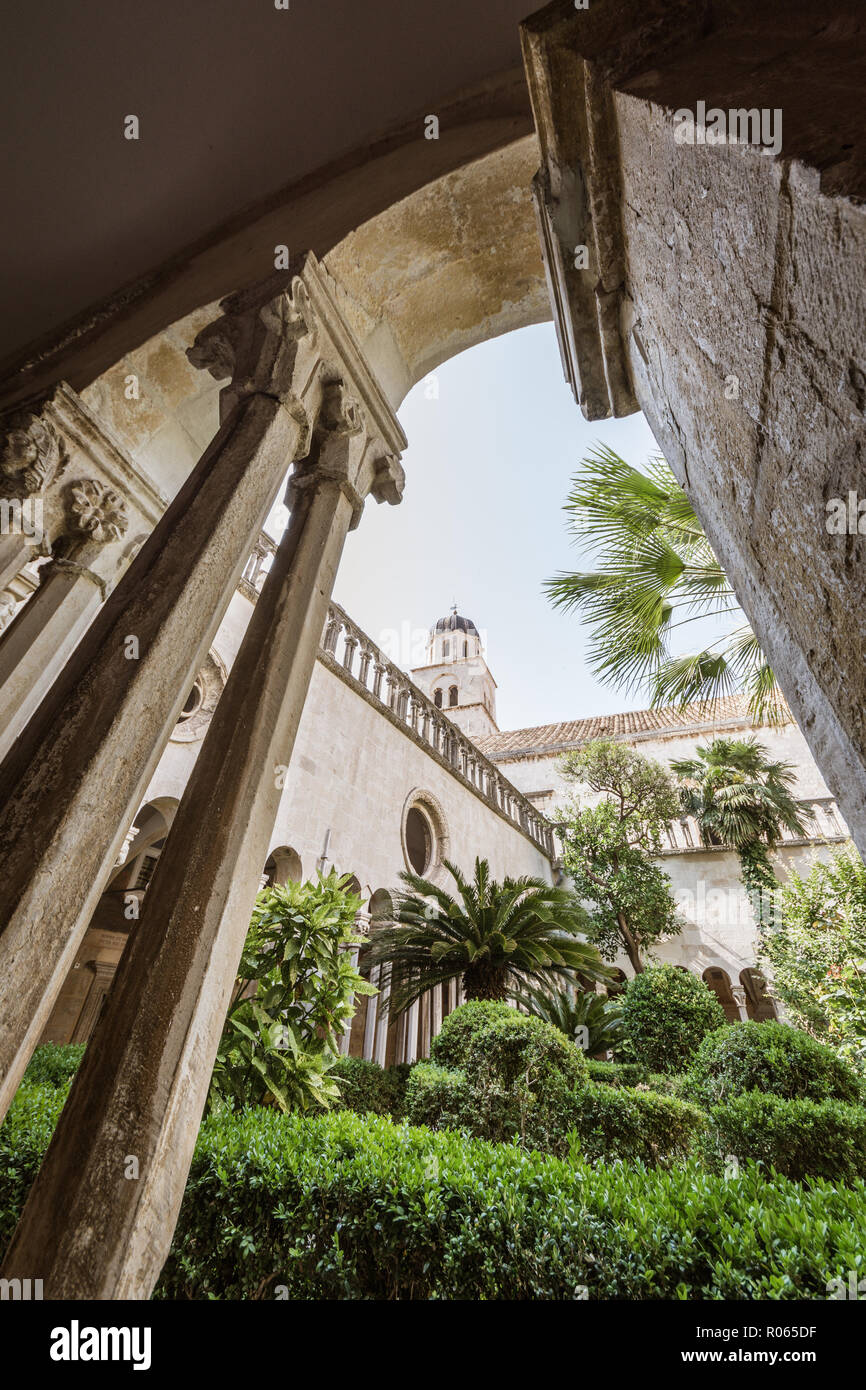 Vista la fantastica città di Dubrovnik, patrimonio dell'unrsco e bella città, Foto Stock