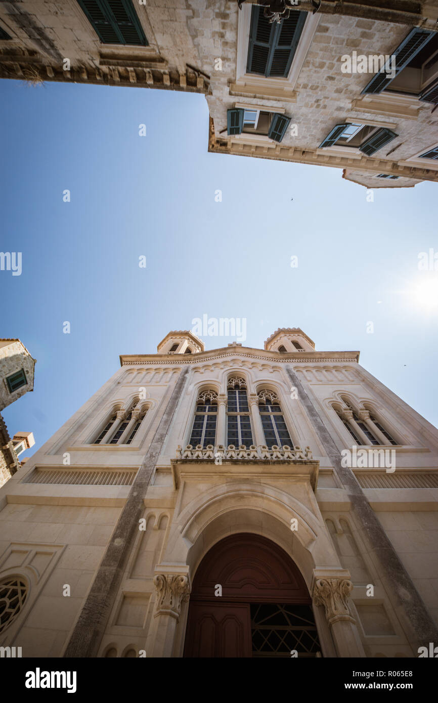 Vista la fantastica città di Dubrovnik, patrimonio dell'unrsco e bella città, Foto Stock