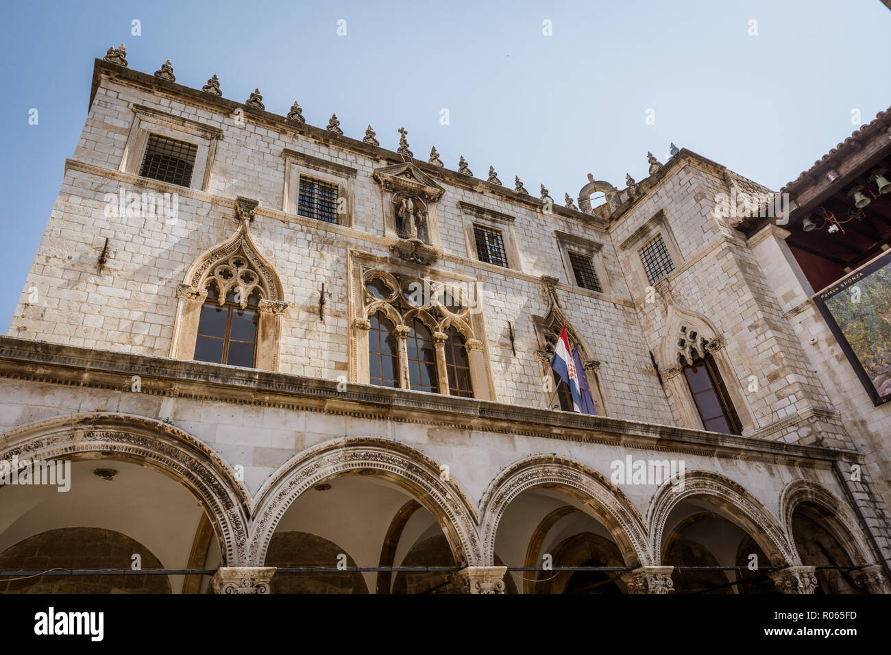 Vista la fantastica città di Dubrovnik, patrimonio dell'unrsco e bella città, Foto Stock
