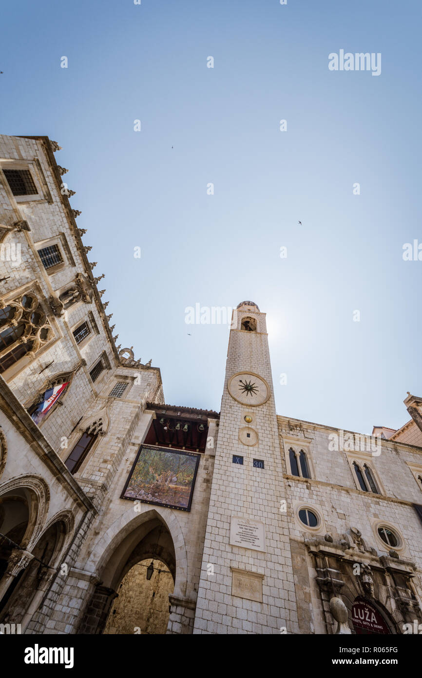 Vista la fantastica città di Dubrovnik, patrimonio dell'unrsco e bella città, Foto Stock