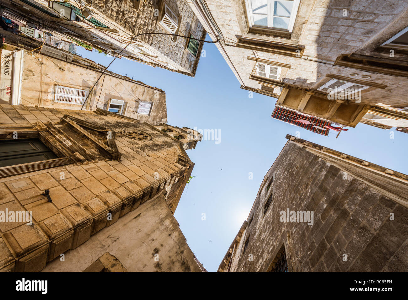 Vista la fantastica città di Dubrovnik, patrimonio dell'unrsco e bella città, Foto Stock
