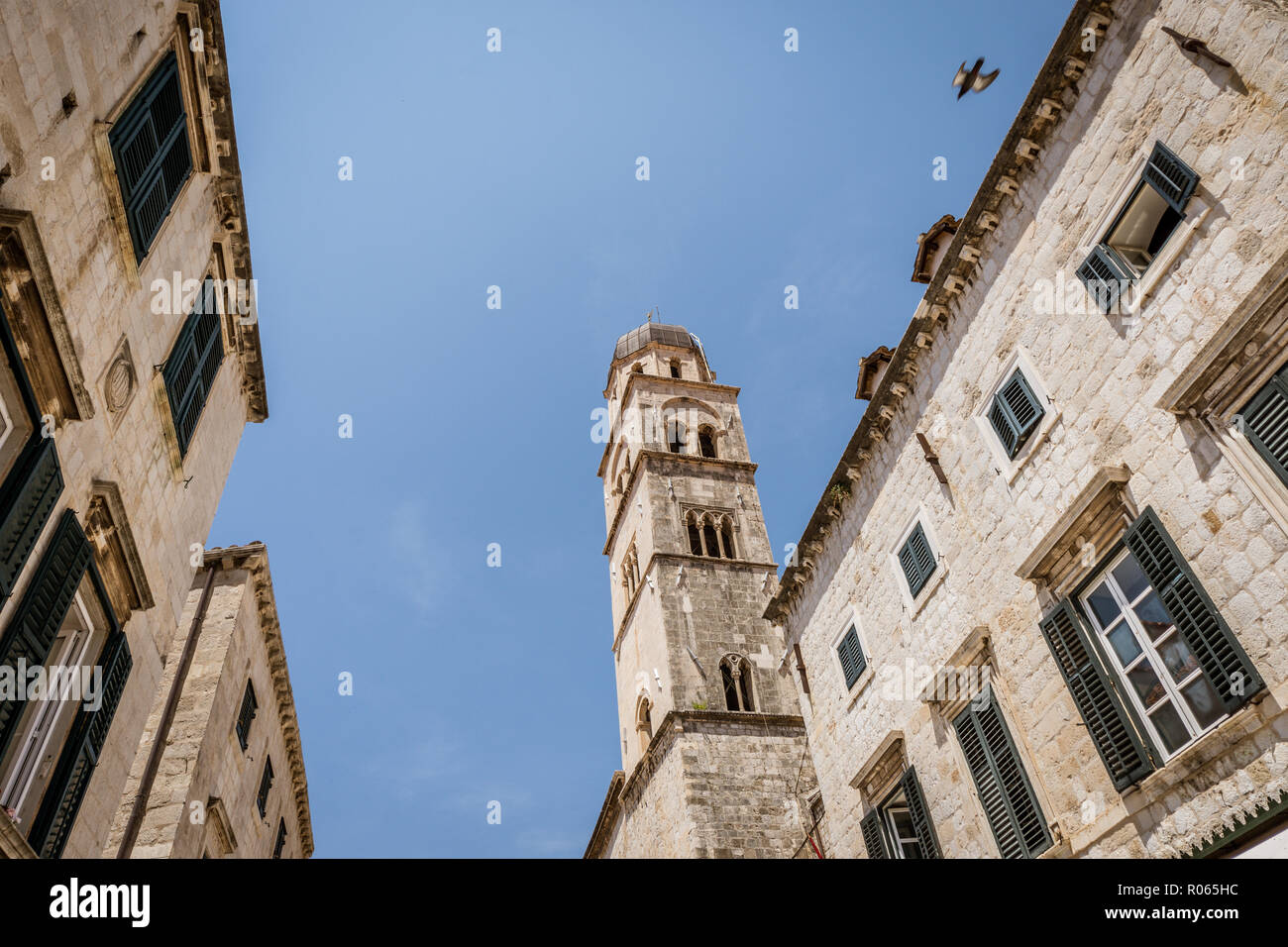 Vista la fantastica città di Dubrovnik, patrimonio dell'unrsco e bella città, Foto Stock