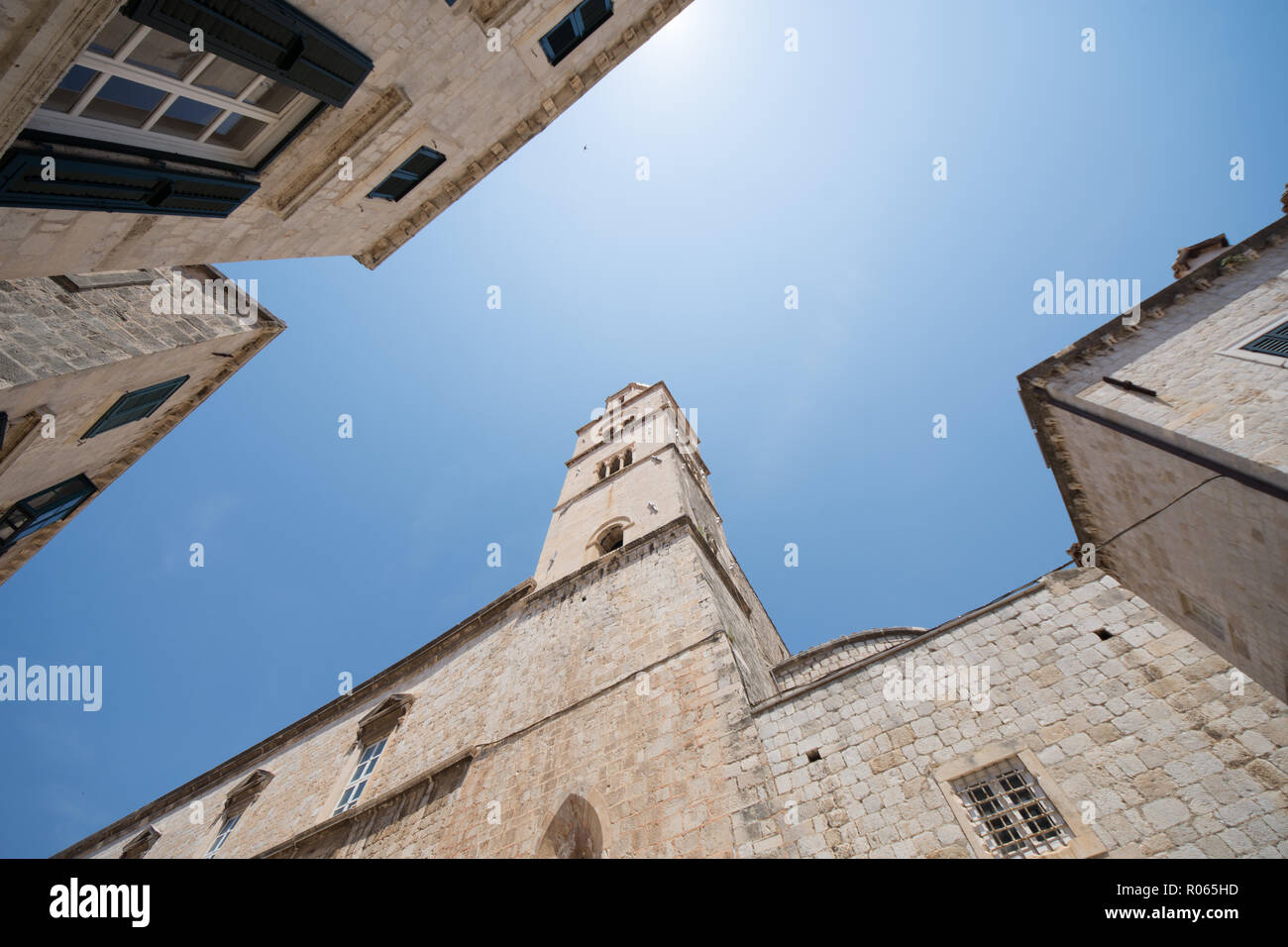 Vista la fantastica città di Dubrovnik, patrimonio dell'unrsco e bella città, Foto Stock