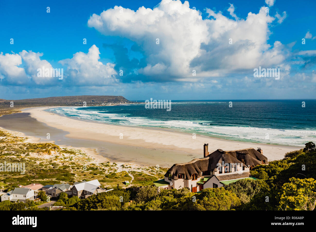 Vista della costa vicino a Città del Capo, Sud Africa e Africa Foto Stock