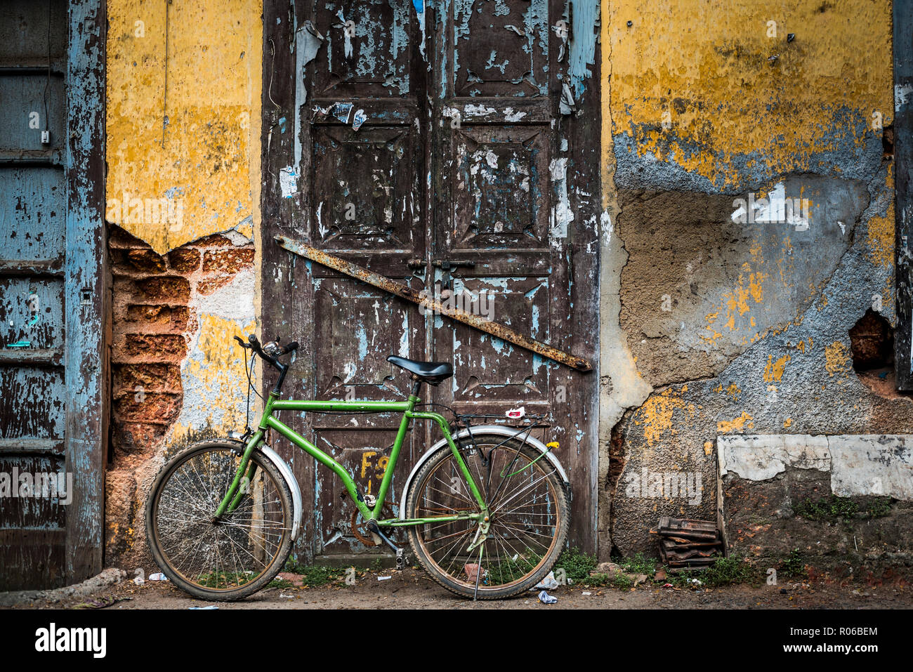 Scena di strada, Fort Kochi (Cochin), Kerala, India, Asia Foto Stock