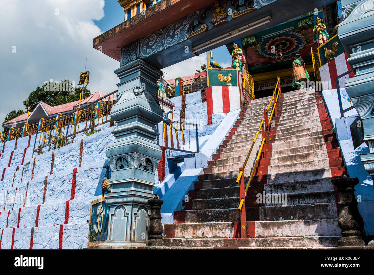 Sri Subramaniya Swamy tempio indù, a Munnar, i Ghati Occidentali montagne, Kerala, India, Asia Foto Stock