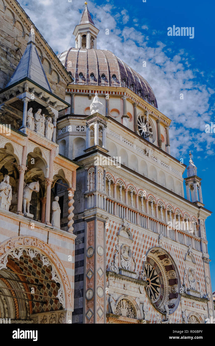 La Cappella Colleoni, Cappella della Basilica di Santa Maria Maggiore in Piazza Duomo a Bergamo Alta (Città Vecchia), Bergamo, Lombardia, Italia, Europa Foto Stock