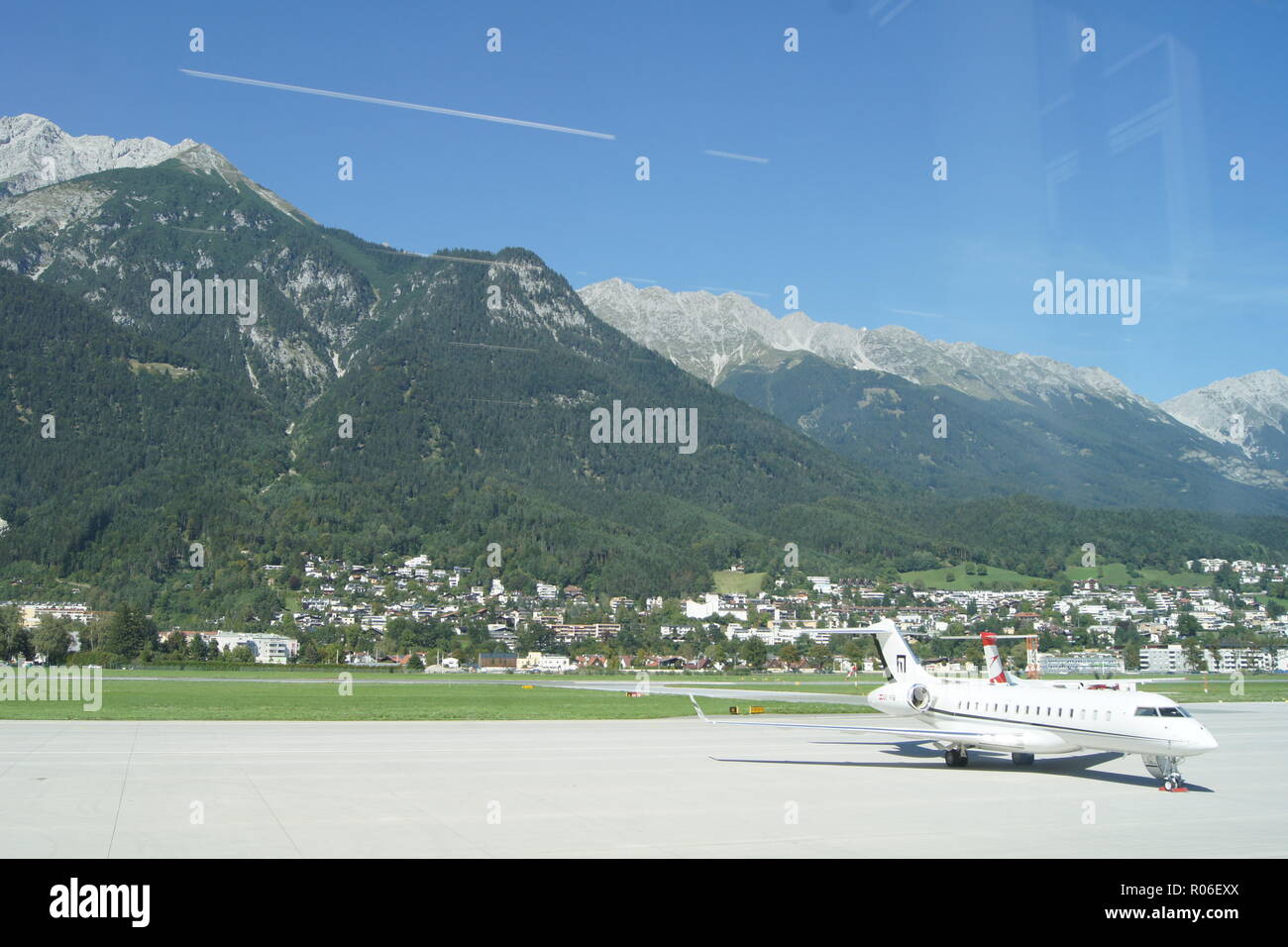 Aeroporto di Innsbruck in Austria Foto Stock