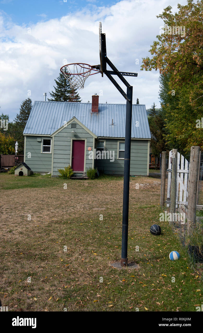 Tipica casa americana in coregoni, Montana Foto Stock