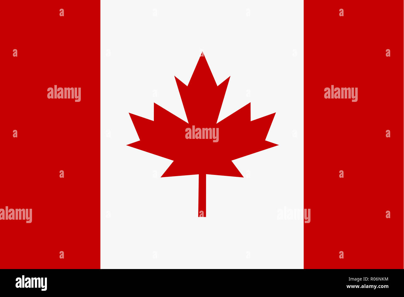 Bandiera del Canada in un design minimalista e di alta qualità Foto Stock