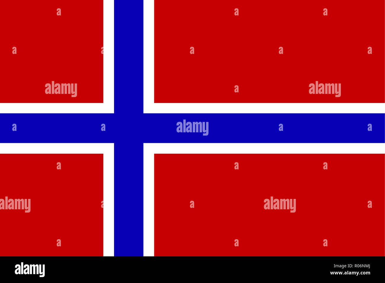 Bandiera della Norvegia in un design minimalista e di alta qualità Foto Stock