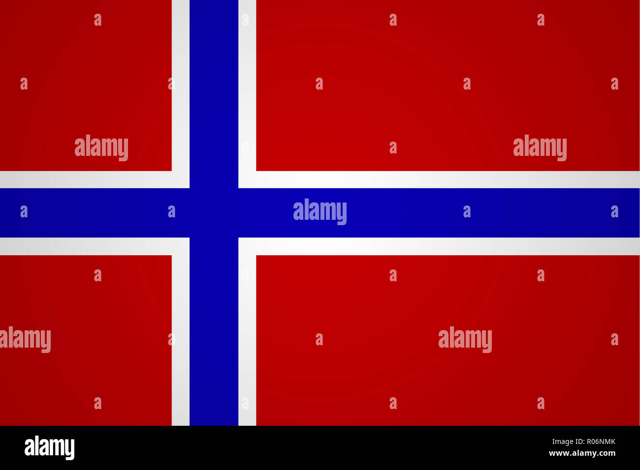 Bandiera della Norvegia in un design minimalista e di alta qualità Foto Stock