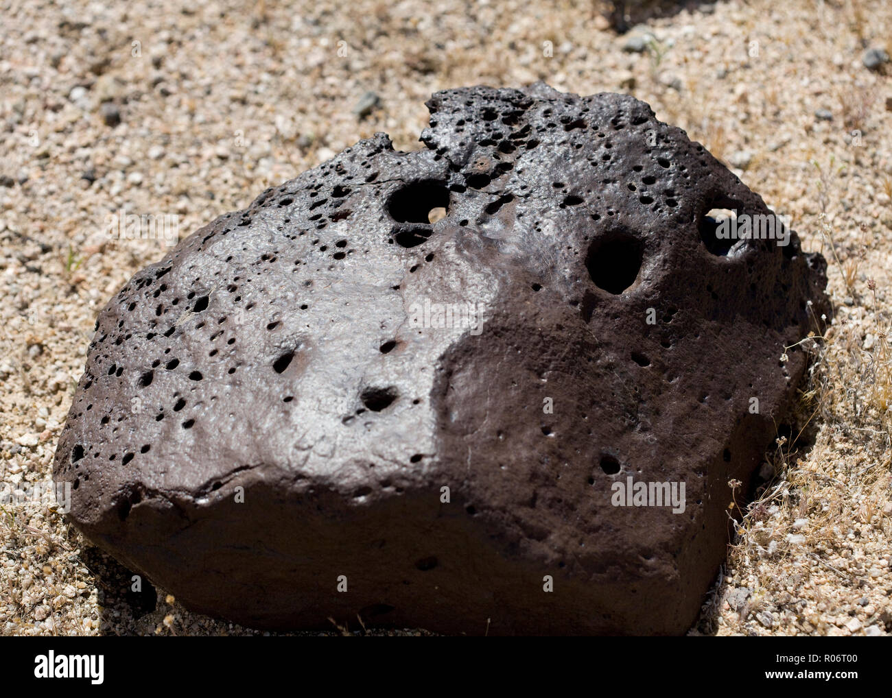 Igneo volcanic rock (roccia lavica) - California USA Foto Stock