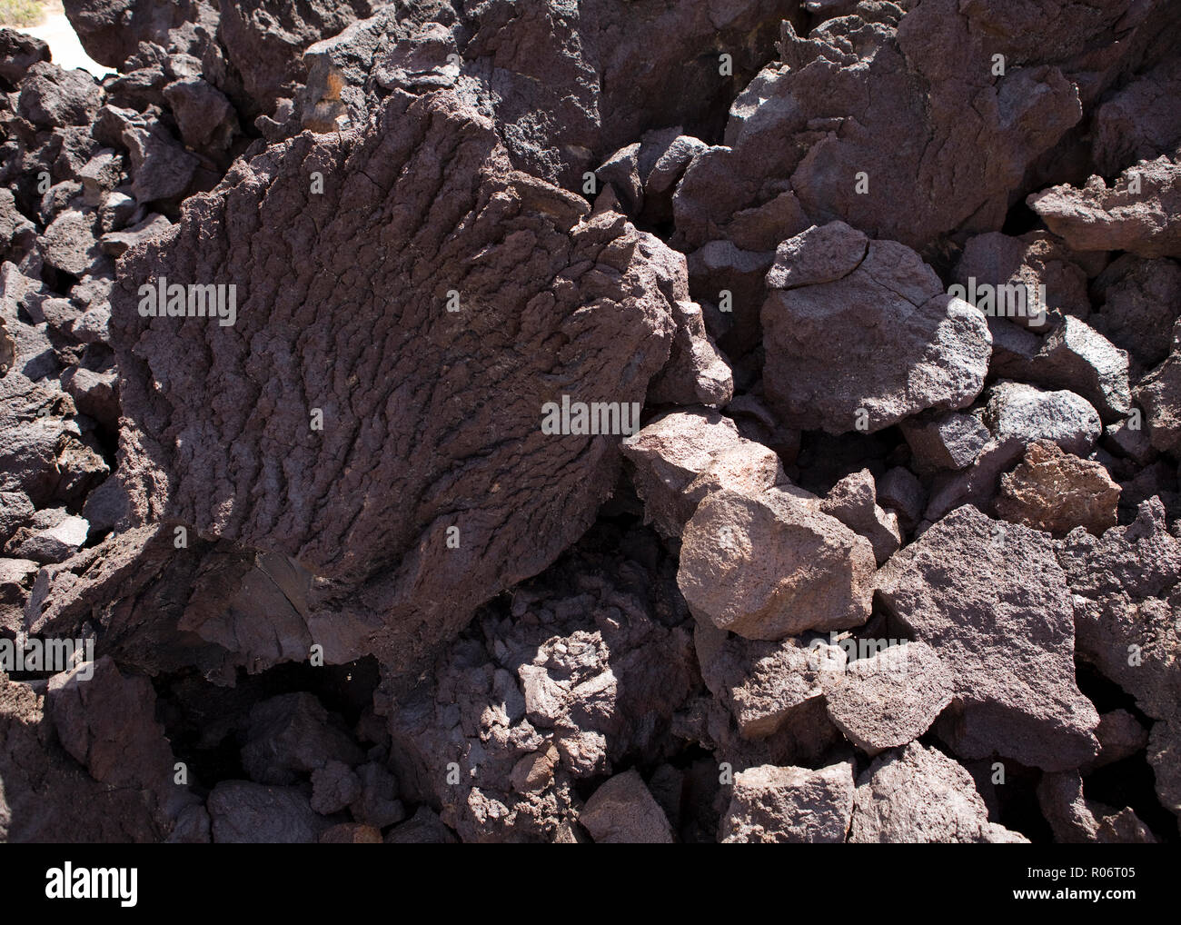 Igneo volcanic rock (roccia lavica) - California USA Foto Stock