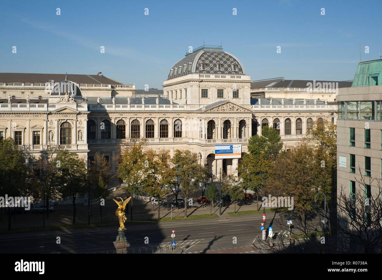 Wien, Ringstraße, Universität, Heinrich von Ferstel 1884 - Vienna, Ringstrasse, Università, Heinrich von Ferstel 1884 Foto Stock