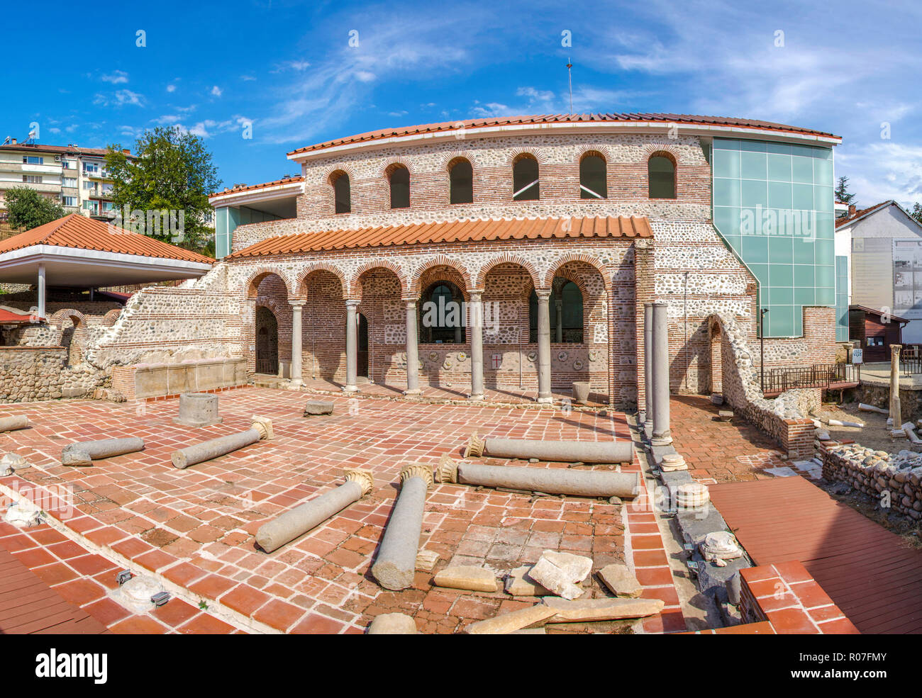 Sandanski, Bulgaria - Basilica episcopale - inizi del cristianesimo Foto Stock