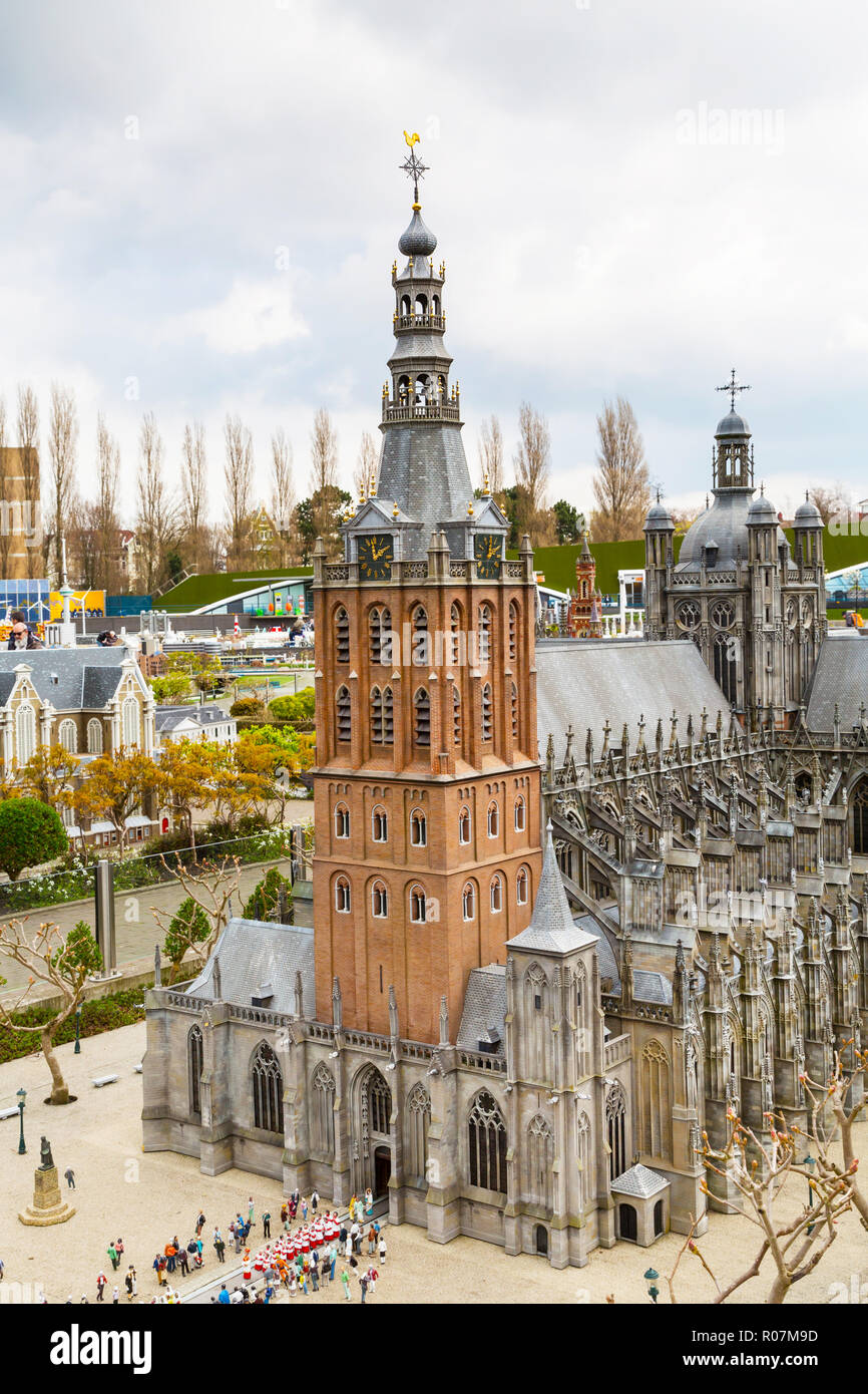 Il Madurodam, Holland Park in miniatura e di attrazione turistica in Aia, Paesi Bassi Foto Stock