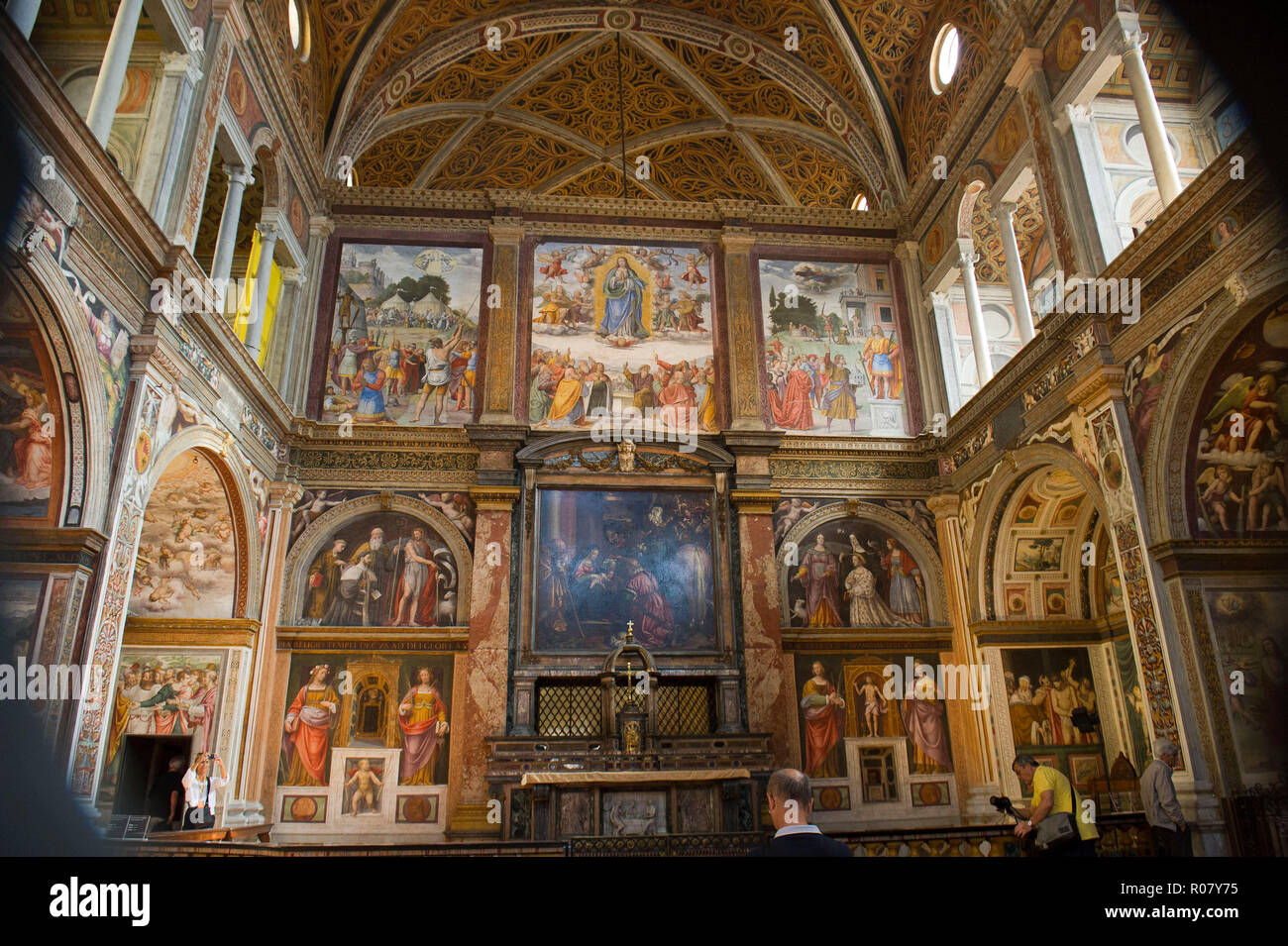L'Europa, Italia, Lombardia, Milano, chiesa paleocristiana di San Maurizio Monastero Maggiore in Corso Magenta. Foto Stock