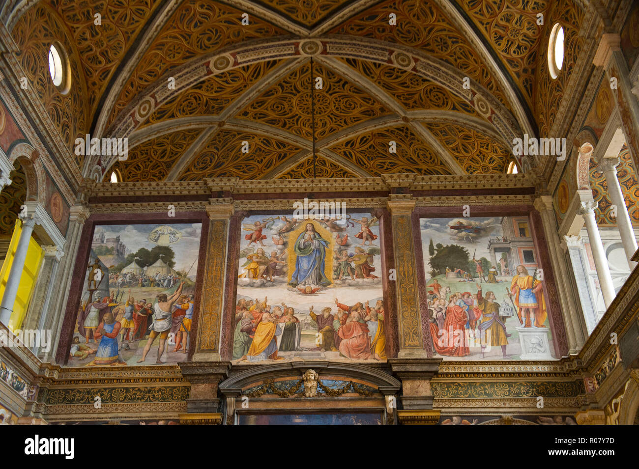 L'Europa, Italia, Lombardia, Milano, chiesa paleocristiana di San Maurizio Monastero Maggiore in Corso Magenta. Foto Stock