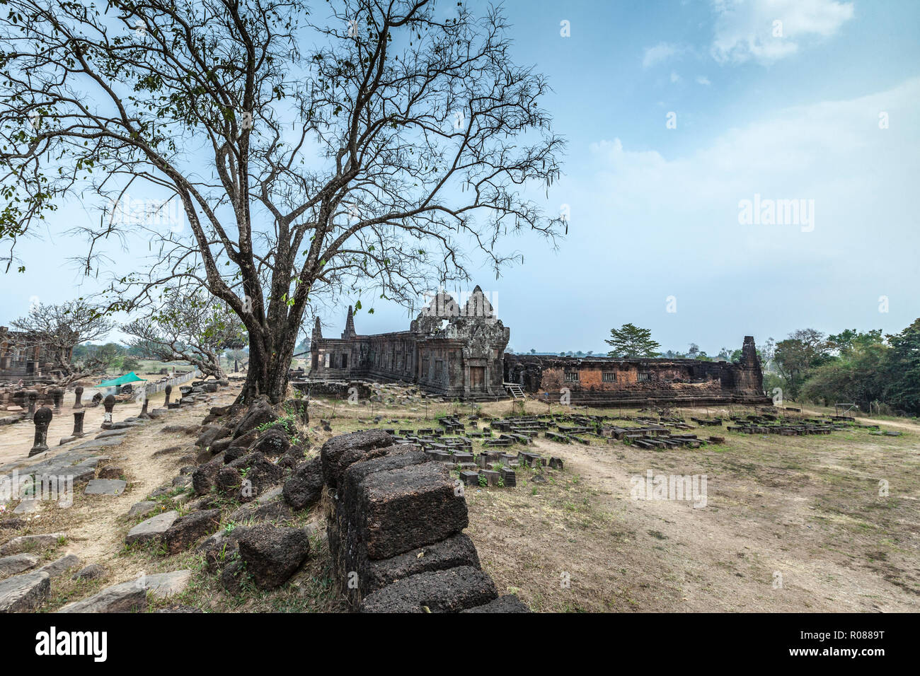 Wat Phu (Patrimonio Mondiale dell'UNESCO), Champasak, Laos Foto Stock