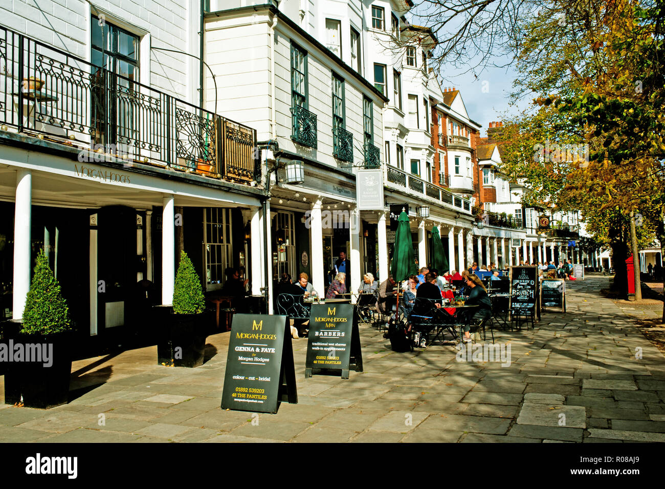 The Pantiles Tunbridge Wells, Kent, Inghilterra Foto Stock