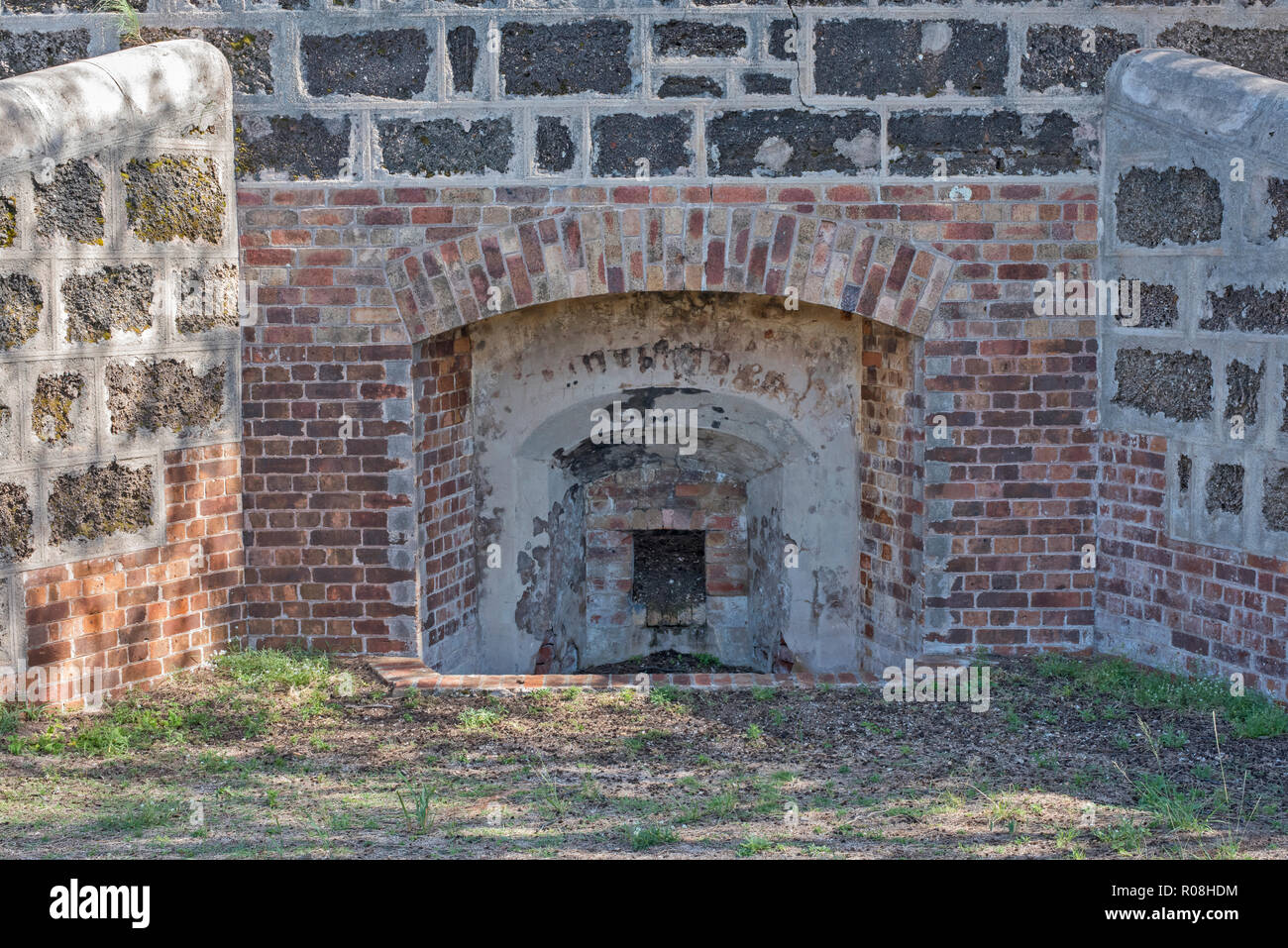 Fornace di calce, St. Helena isola prigione, Moreton Bay, Queensland, Australia. Foto Stock