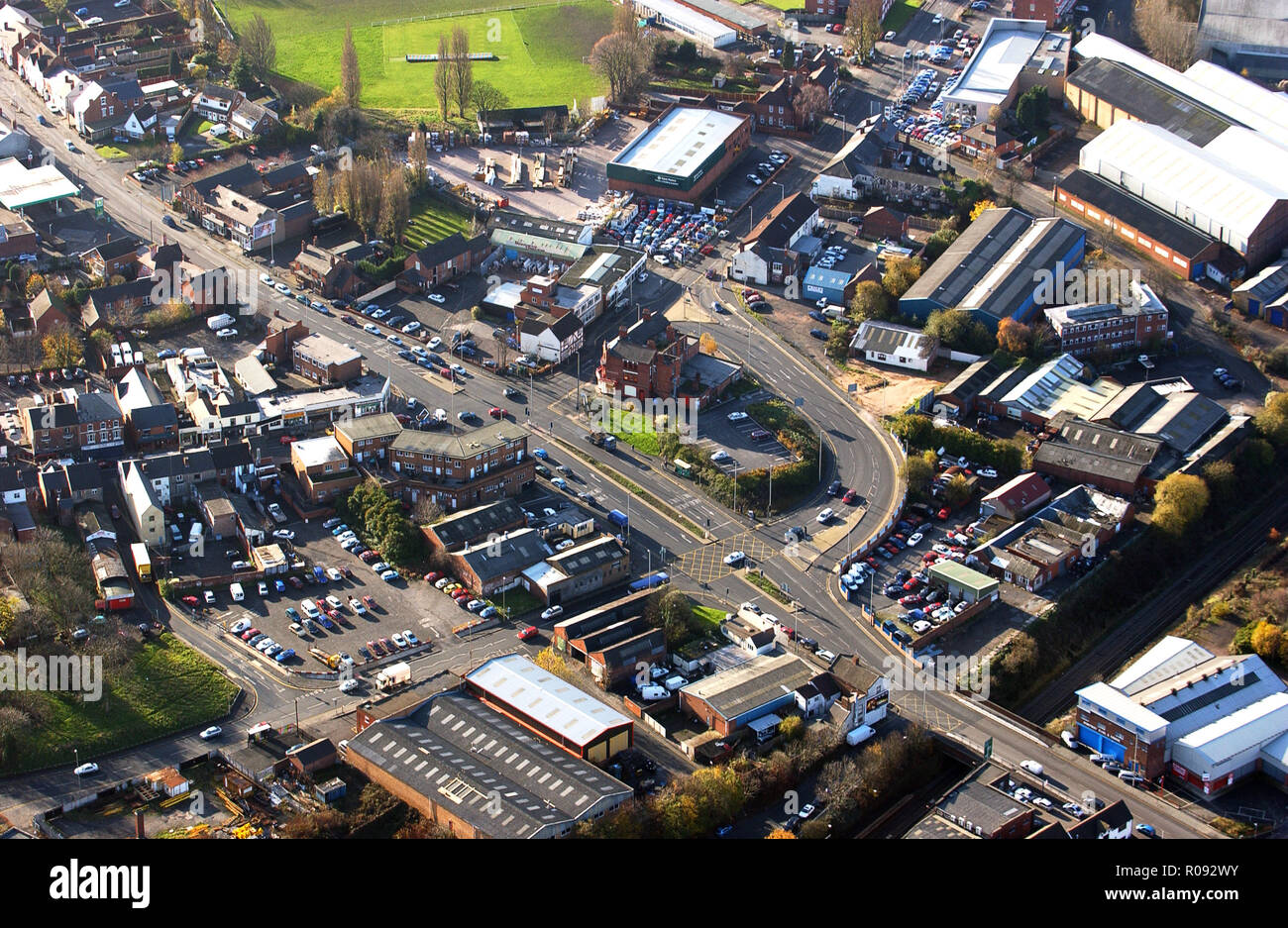 Complicato nodo stradale a Lye By-pass Lye Stourbridge DY9 8 in West Midlands Foto Stock