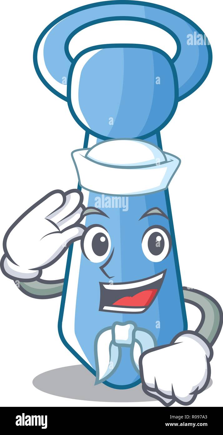 Sailor cravatta cartoon moda sagomato il cinese Illustrazione Vettoriale