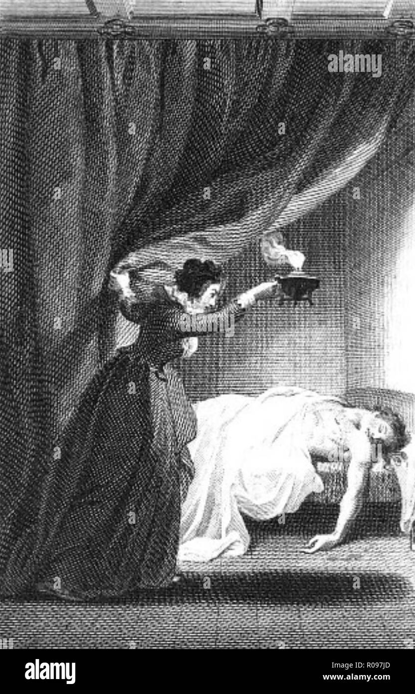 I MISTERI DI UDOLPHO di Ann Radcliffe. Incisione di una ROM 1806 edition. Foto Stock