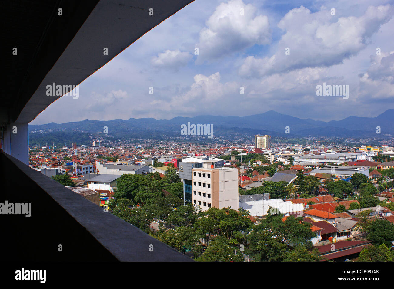 Bandung City View, West Java, Indonesia Foto Stock