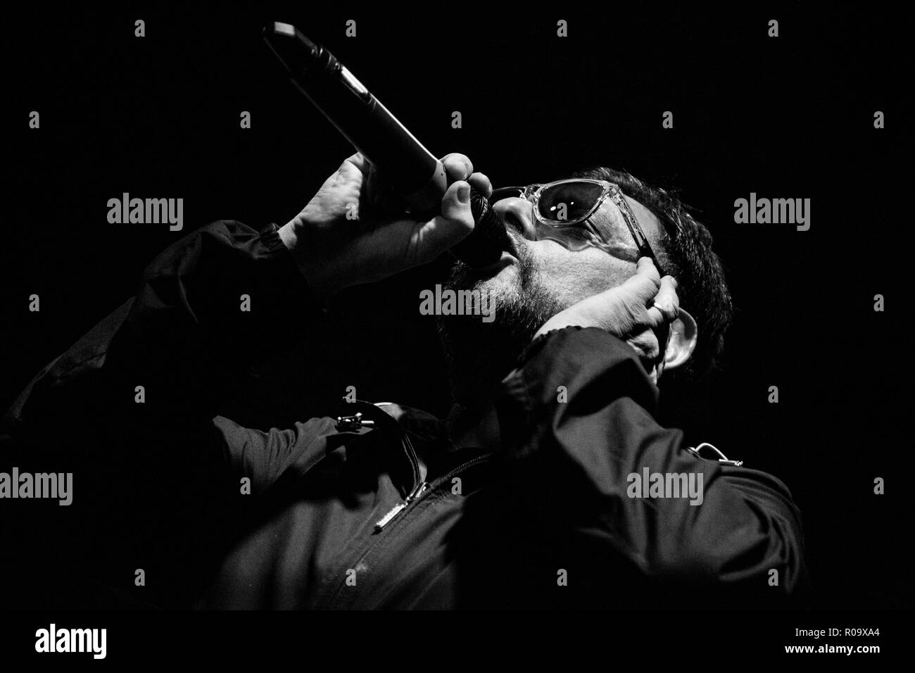 Uva nera (Shaun Ryder) - Luglio 2015 - Newcastle Riverside - Live performance di fotografia professionale Foto Stock