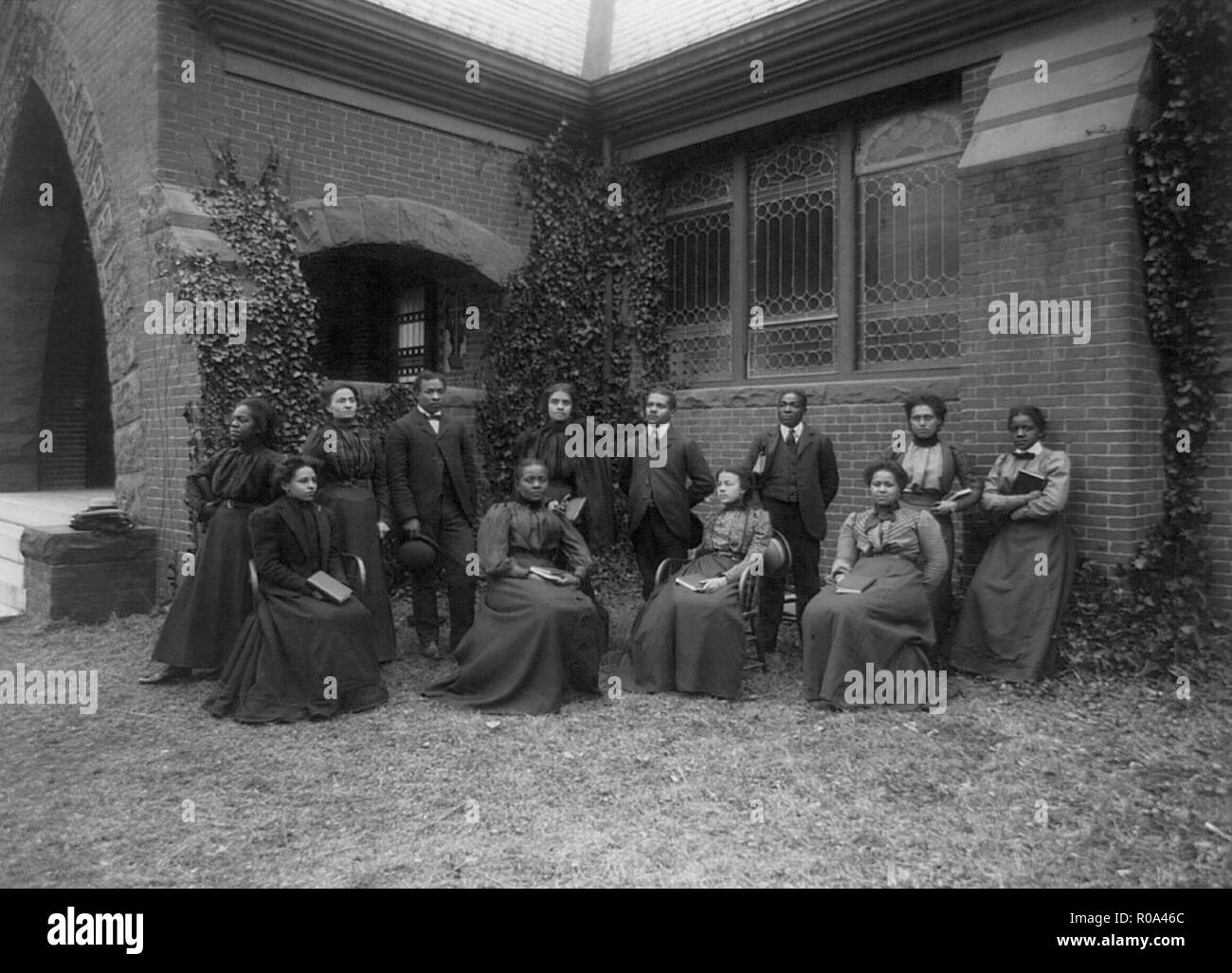 Pratica gli insegnanti della scuola, Ritratto, Università di Howard a Washington DC, USA, 1900 Foto Stock