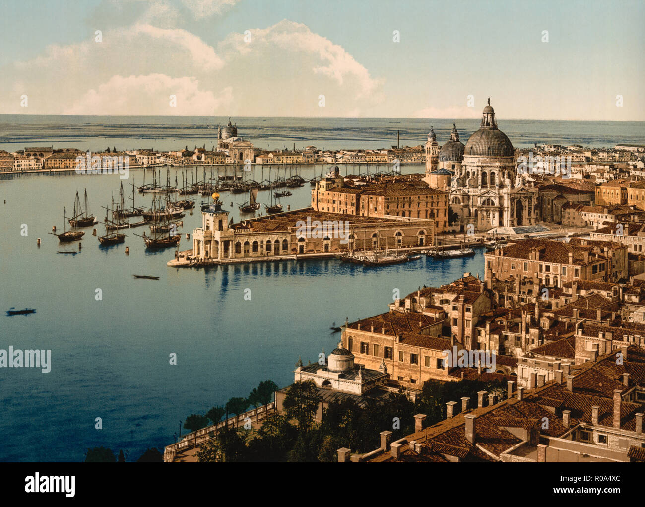 Dal Campanile, io, Venezia, Italia, Photochrome Stampa, Detroit Publishing Company, 1900 Foto Stock